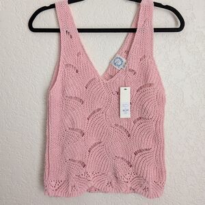 Francesca's Collections Soft Pink Knit Top NWT